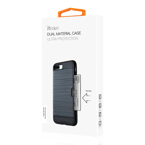 Reiko Samsung Galaxy S9 Plus Slim Armor Hybrid Case With Card Holder In Gray