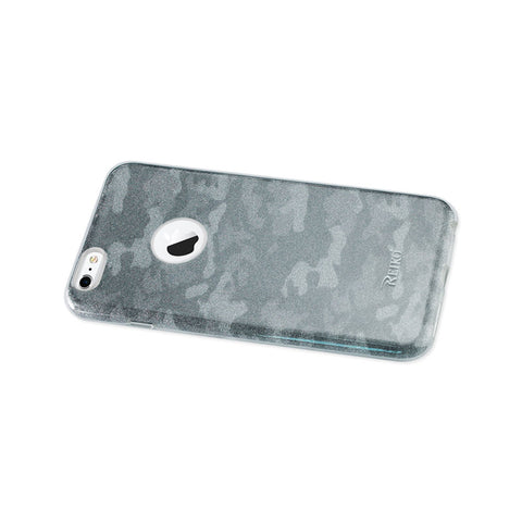 Reiko Iphone 6 Plus/ 6s Plus Shine Glitter Shimmer Camouflage Hybrid Case In Blue