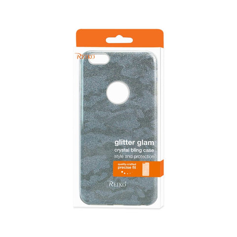 Reiko Iphone 6 Plus/ 6s Plus Shine Glitter Shimmer Camouflage Hybrid Case In Blue