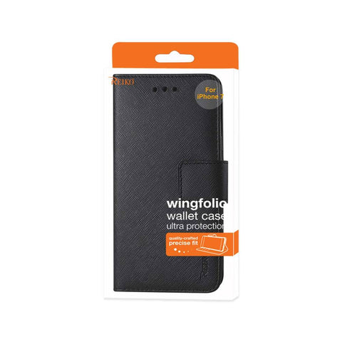 Reiko Iphone 8/ 7 3-in-1 Wallet Case In Black