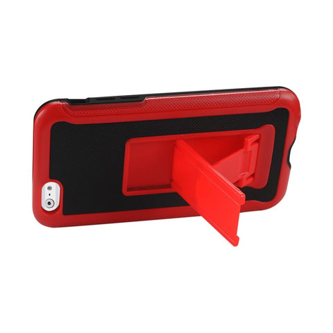 Reiko Iphone 6s/ 6 Hybrid Heavy Duty Case With Vertical Kickstand In Black Red