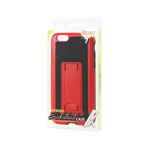 Reiko Iphone 6s/ 6 Hybrid Heavy Duty Case With Vertical Kickstand In Black Red