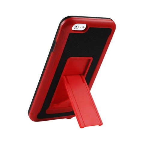 Reiko Iphone 6s/ 6 Hybrid Heavy Duty Case With Vertical Kickstand In Black Red