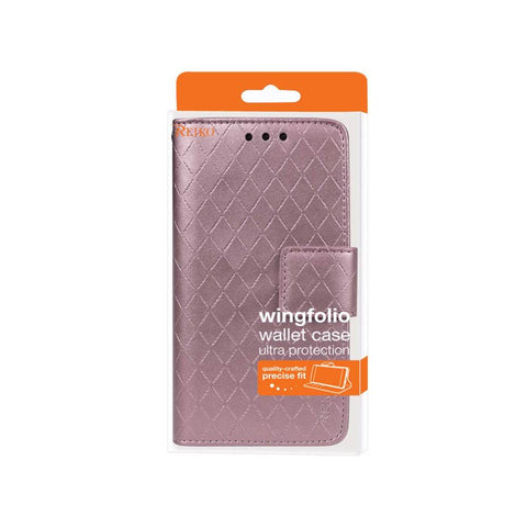 Reiko Samsung Galaxy S6 Rhombus Wallet Case In Pink