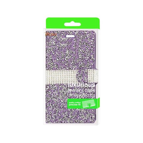 Reiko Lg Spree Diamond Rhinestone Wallet Case In Purple