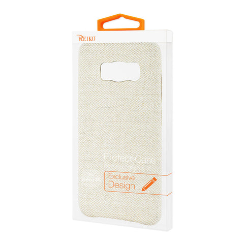 Reiko Samsung Galaxy S8 Herringbone Fabric In Beige