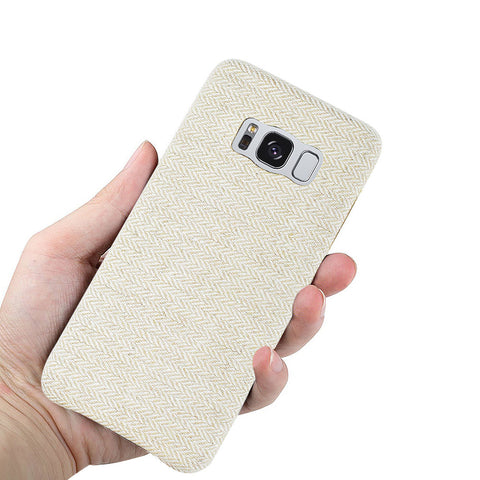 Reiko Samsung Galaxy S8 Herringbone Fabric In Beige