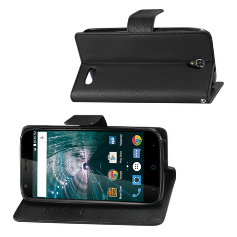 Reiko Grand X3 (z959)/ Warp 7 3-in-1 Wallet Case In Black
