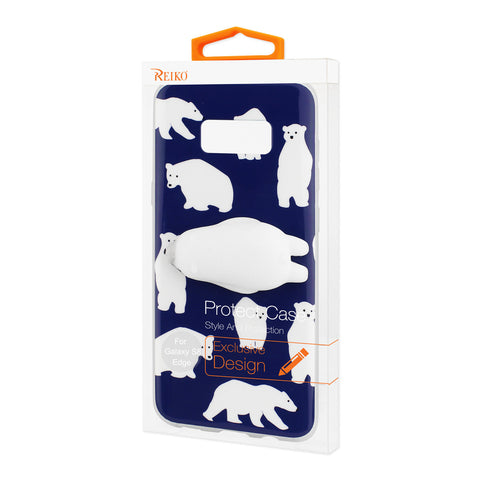 Reiko Samsung Galaxy S8 Edge Tpu Design Case With  3d Soft Silicone Poke Squishy Polar Bear