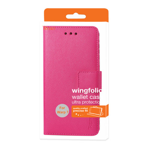 Reiko Grand X3 (z959)/ Warp 7 Wallet Case With Inner Zebra Print In Hot Pink