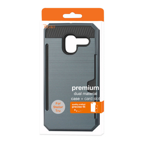 Reiko Alcatel Tru Slim Armor Hybrid Case With Card Holder In Navy