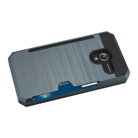 Reiko Alcatel Tru Slim Armor Hybrid Case With Card Holder In Navy