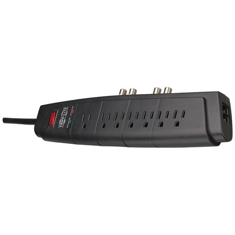 Tripp Lite Ht706tsat 7-outlet Home Theater Surge Protector (telephone & Dual Coaxial Protection)