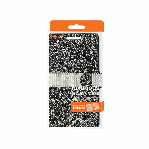 Reiko Htc One A9 Diamond Rhinestone Wallet Case In Black