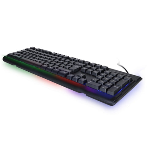 Imicro Kb-us9821c 104-key Rainbow Backlit Usb Wired Multimediakeyboard (black)