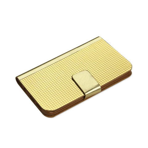 Reiko Samsung Galaxy S6 Gold Chrome Design Wallet Case In Gold