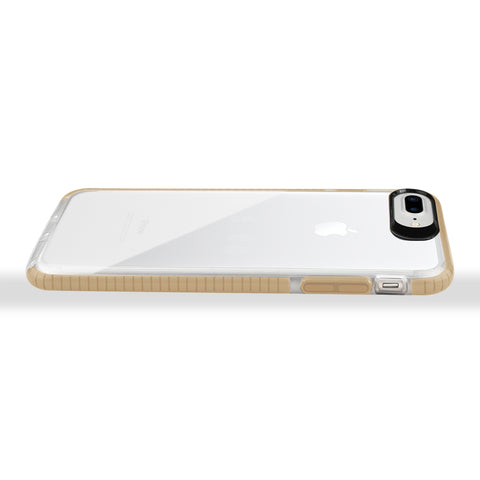 Reiko Iphone 8 Plus/ 7 Plus Soft Transparent Tpu Case In Clear Gold