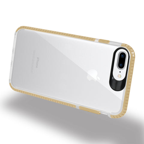 Reiko Iphone 8 Plus/ 7 Plus Soft Transparent Tpu Case In Clear Gold