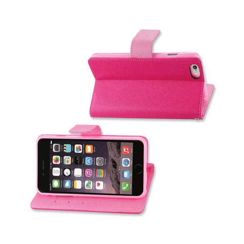 Reiko Iphone 6 Plus 3-in-1 Wallet Case In Hot Pink