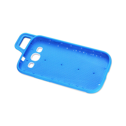 Reiko Samsung Galaxy S3 Dropproof Workout Hybrid Case With Hook In White Navy