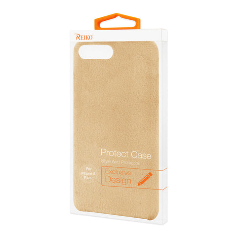 Reiko Iphone 8 Plus/ 7 Plus Fuzzy Fur Soft Tpu Case In Camel