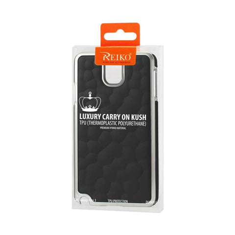 Reiko Samsung Galaxy Note 3 Bubble Metal Plated Case In Black