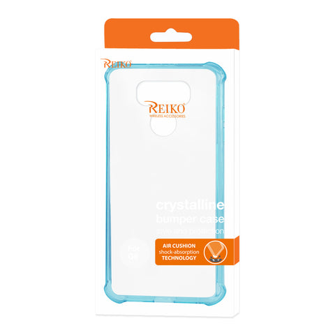 Reiko Lg G6 Clear Bumper Case With Air Cushion Shock Absorption In Clear Navy