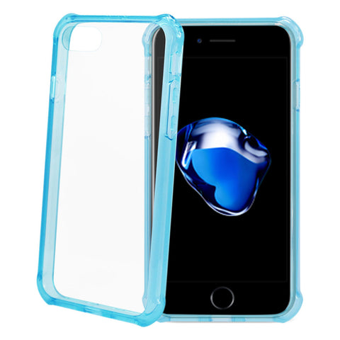 Reiko Iphone 8/ 7 Clear Bumper Case With Air Cushion Protection In Clear Navy