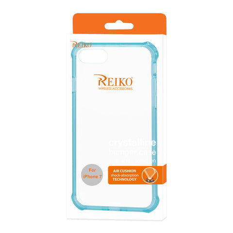 Reiko Iphone 8/ 7 Clear Bumper Case With Air Cushion Protection In Clear Navy