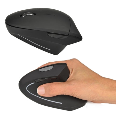 Imicro Mo-wveo01 6-button 2.4ghz Wireless Vertical Ergonomicoptical Scroll Mouse W/usb Unifying Nano Receiver (black)