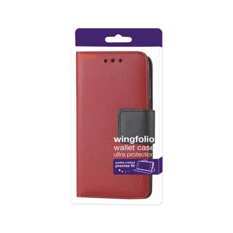Reiko Samsung Galaxy J7 (2016) 3-in-1 Wallet Case In Red