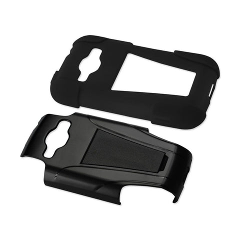 Reiko Samsung Galaxy Ring Hybrid Heavy Duty Case With Kickstand In Black