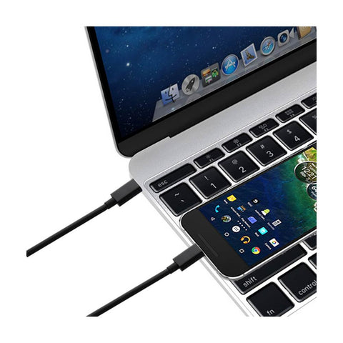 Reiko Type C Usb C To Usb C Charge & Sync Data Cable 39.9 Inch In Black