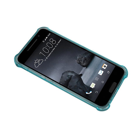 Reiko Htc One A9 Clear Bumper Case With Air Cushion Protection In Clear Navy