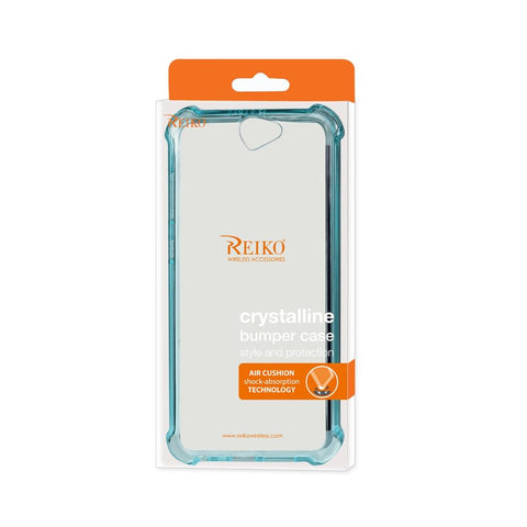 Reiko Htc One A9 Clear Bumper Case With Air Cushion Protection In Clear Navy