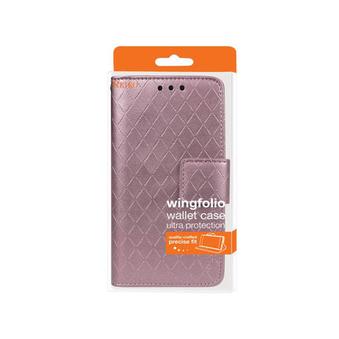 Reiko Samsung Galaxy S5 Rhombus Wallet Case In Pink