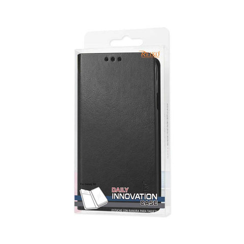 Reiko Samsung Galaxy S5 Flip Folio Case With Card Holder In Black