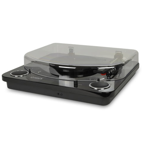 Ion Max Lp 3-speed Conversion Turntable With Stereo Speakers(black) - Digitize Your Records With The Included Software