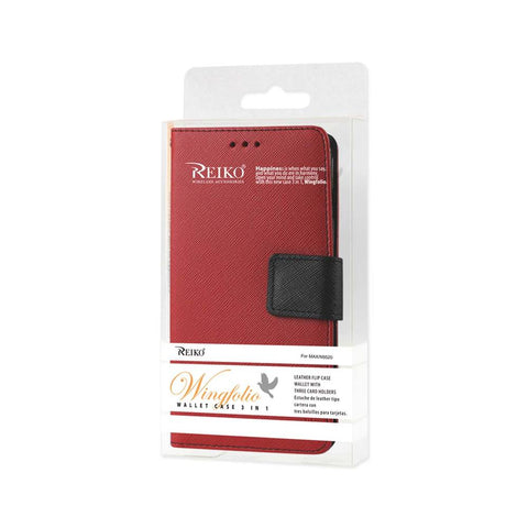 Reiko Zte Max 3-in-1 Wallet Case In Red