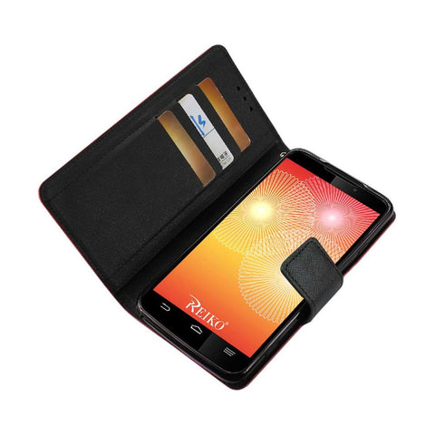 Reiko Zte Max 3-in-1 Wallet Case In Red