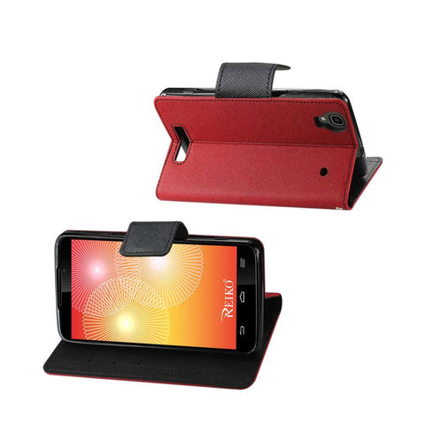 Reiko Zte Max 3-in-1 Wallet Case In Red
