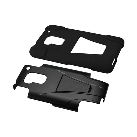 Reiko Htc One Max Hybrid Heavy Duty Case With Kickstand In Black