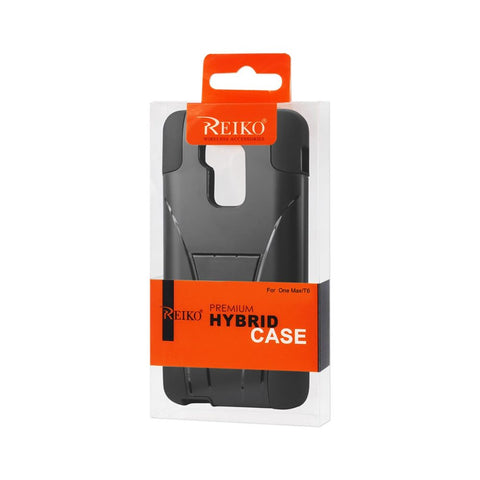 Reiko Htc One Max Hybrid Heavy Duty Case With Kickstand In Black