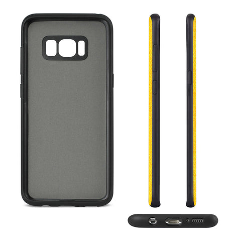 Reiko Samsung Galaxy S8 Edge/ S8 Plus Denim Texture Tpu Protector Cover In Yellow
