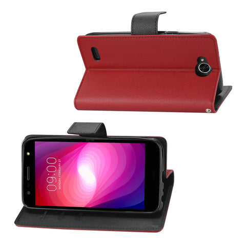Reiko Lg X Power 2 3-in-1 Wallet Case In Red