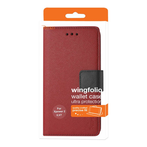 Reiko Lg X Power 2 3-in-1 Wallet Case In Red