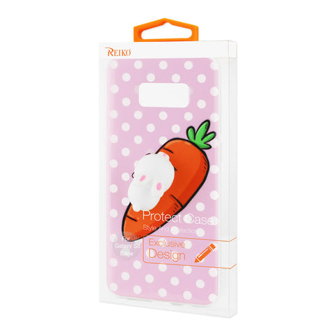 Reiko Samsung Galaxy S8 Edge Tpu Design Case With  3d Soft Silicone Poke Squishy Rabbit