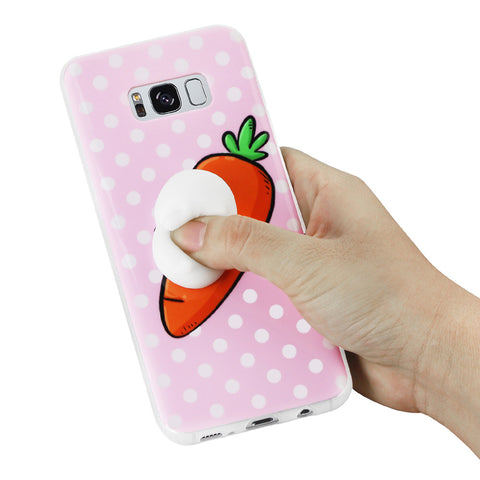 Reiko Samsung Galaxy S8 Edge Tpu Design Case With  3d Soft Silicone Poke Squishy Rabbit