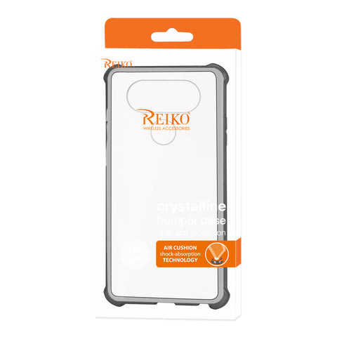 Reiko Lg V20 5.7 Inches Clear Bumper Case With Air Cushion Protection In Clear Black