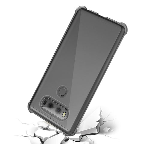 Reiko Lg V20 5.7 Inches Clear Bumper Case With Air Cushion Protection In Clear Black
